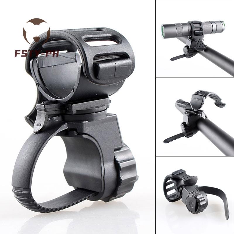 Bicycle Handlebar Light Bracket 360 Degree Bike Handle bar Mount Black