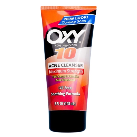OXY Acne Medication 10 Acne Cleanser Maximum Strength 10 Benzoyl Peroxide, 5 fl.oz / 148mlIn