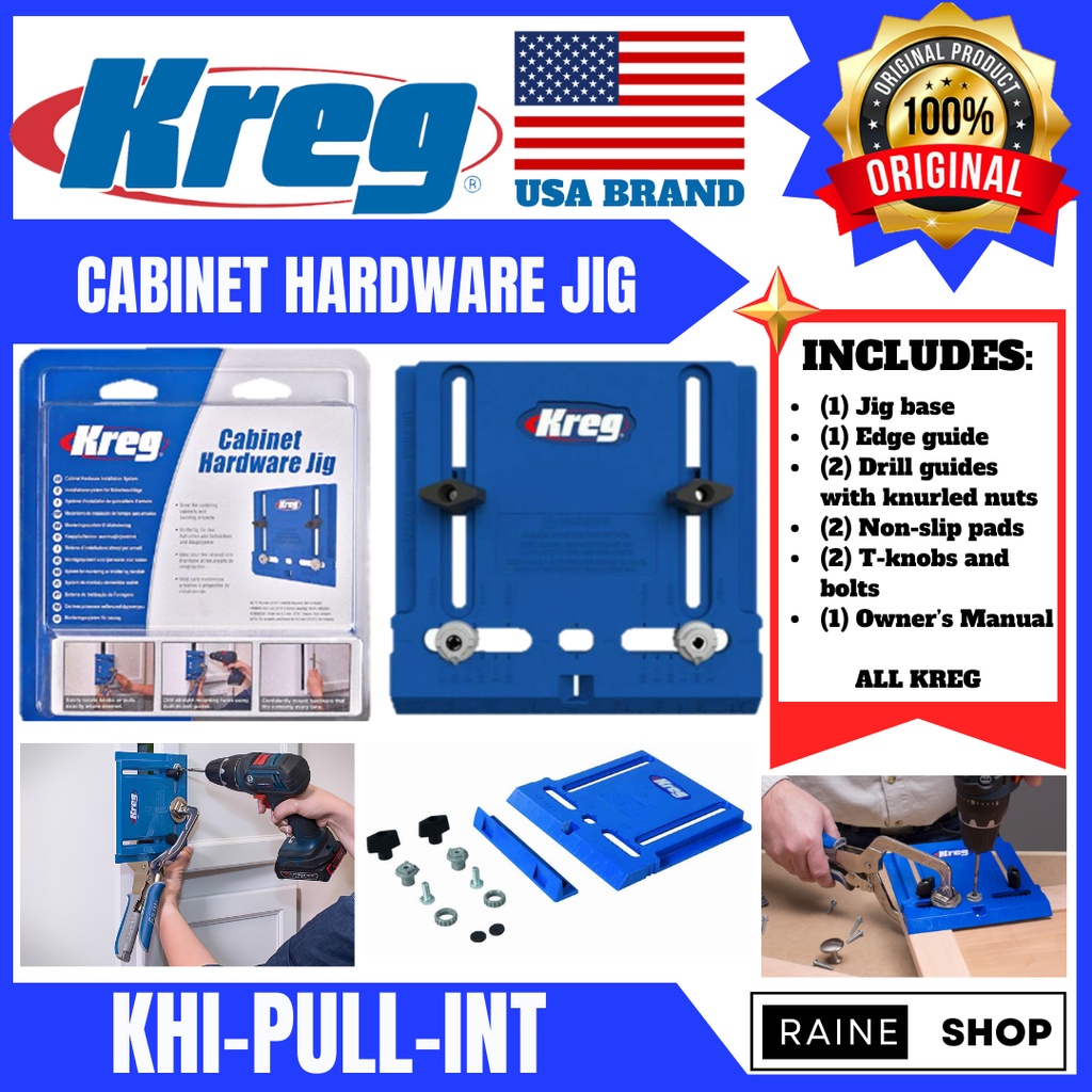 Original Kreg Cabinet Hardware Jig KHI-PULL-INT | Shopee Philippines