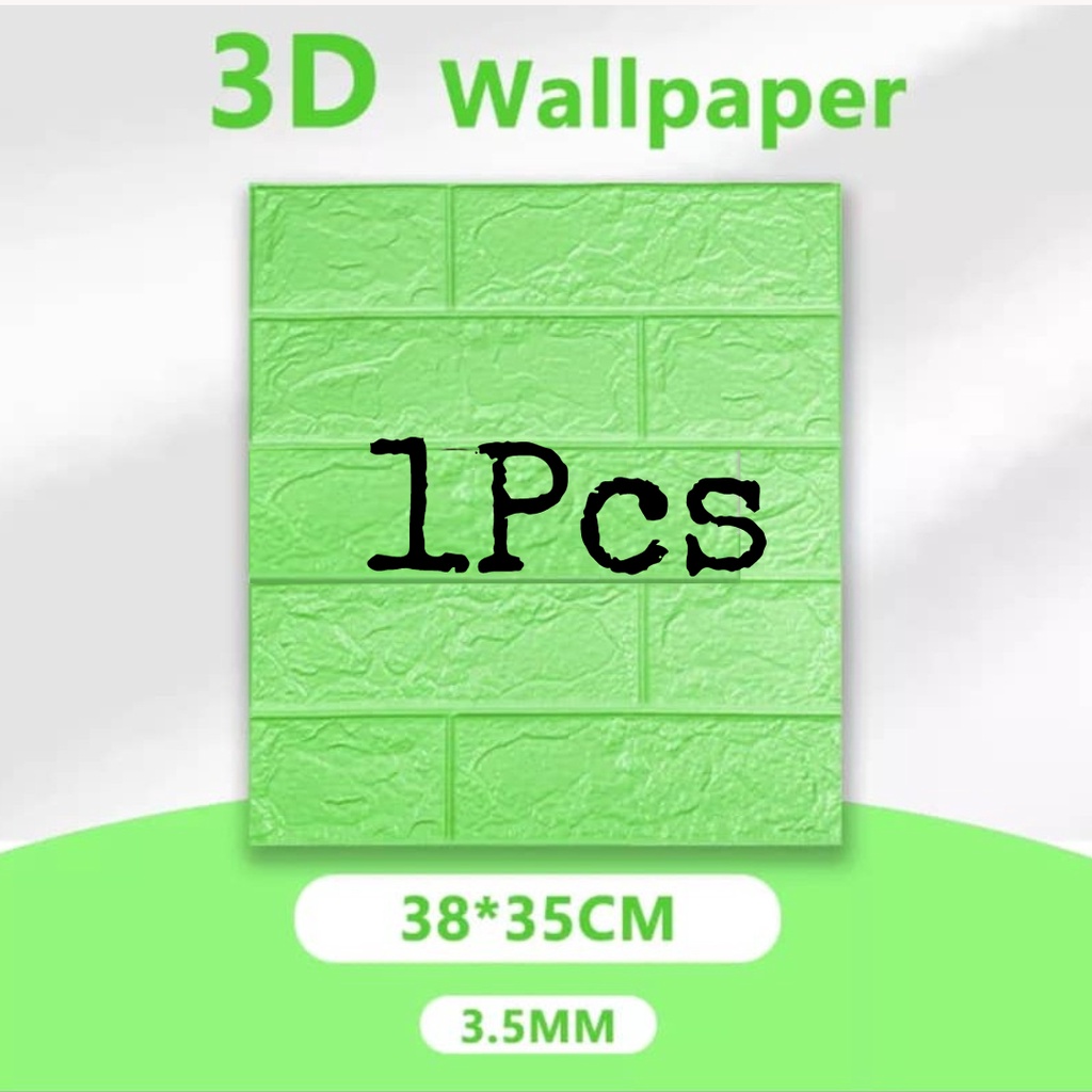38*35CM Color 3D wallpaper waterproof brick wall sticker design for