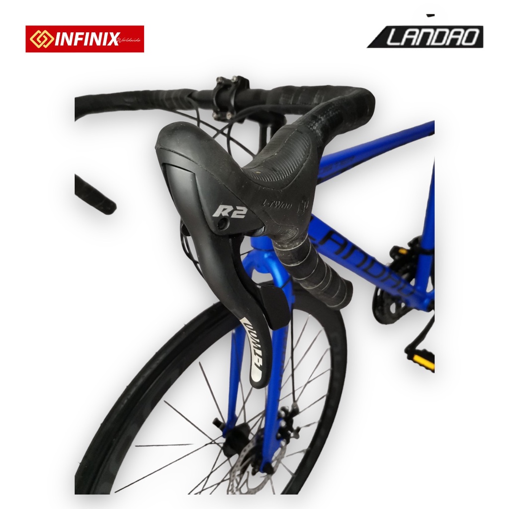 Landao Road Bike Roadster 700c STI Alloy Frame Blue Shopee Philippines