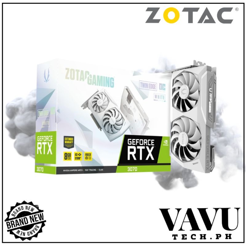 Zotac Gaming RTX 3070 Twin Edge OC White 8GB GDDR6 Video Graphics