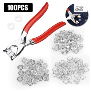 Plier Tool Metal Snap Button 100pcs Thickened Snap Fastener Kit