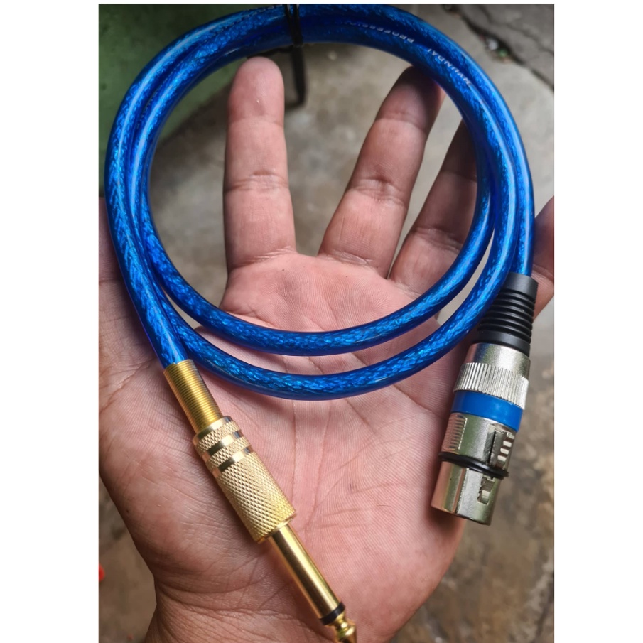 XLR female to PL-55 mono cable 1 meter | Shopee Philippines