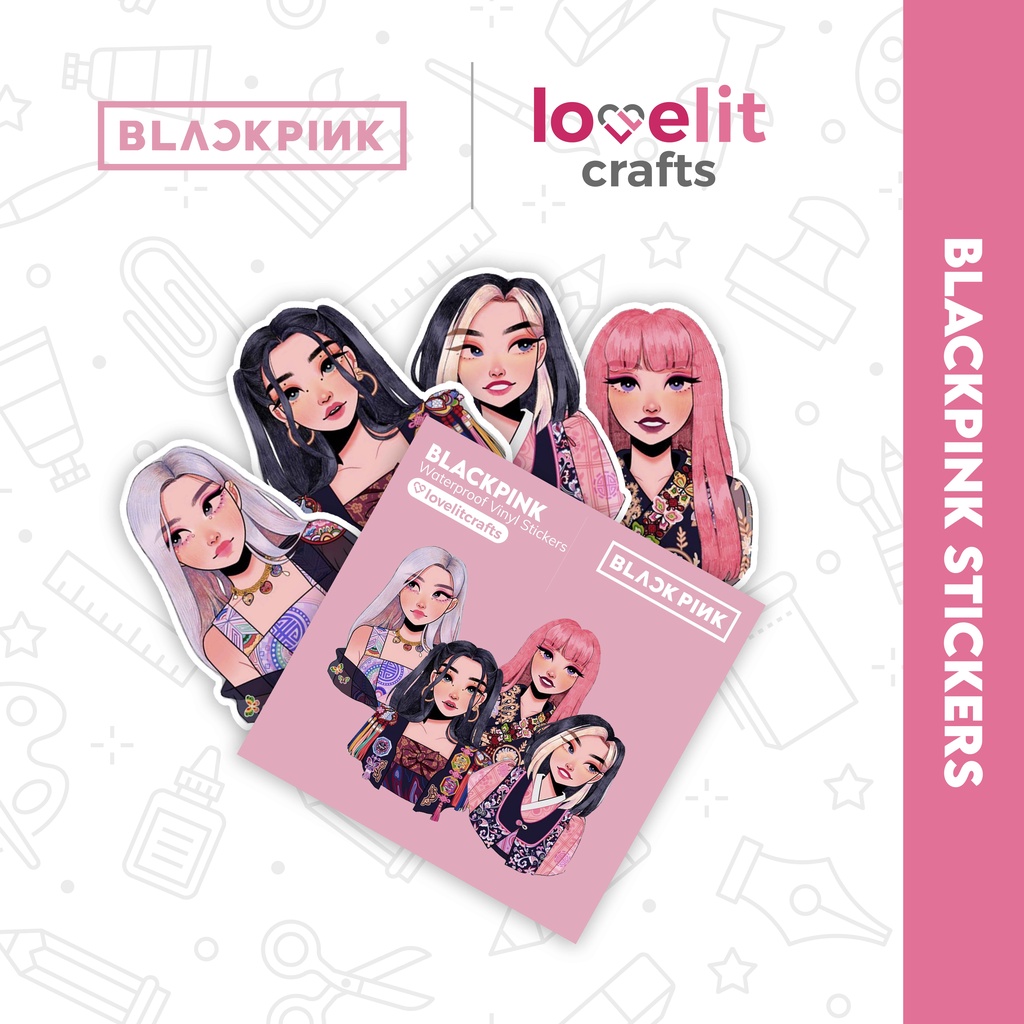 Black Pink Stickers | Waterproof & Scratchproof | High Quality | Shopee ...