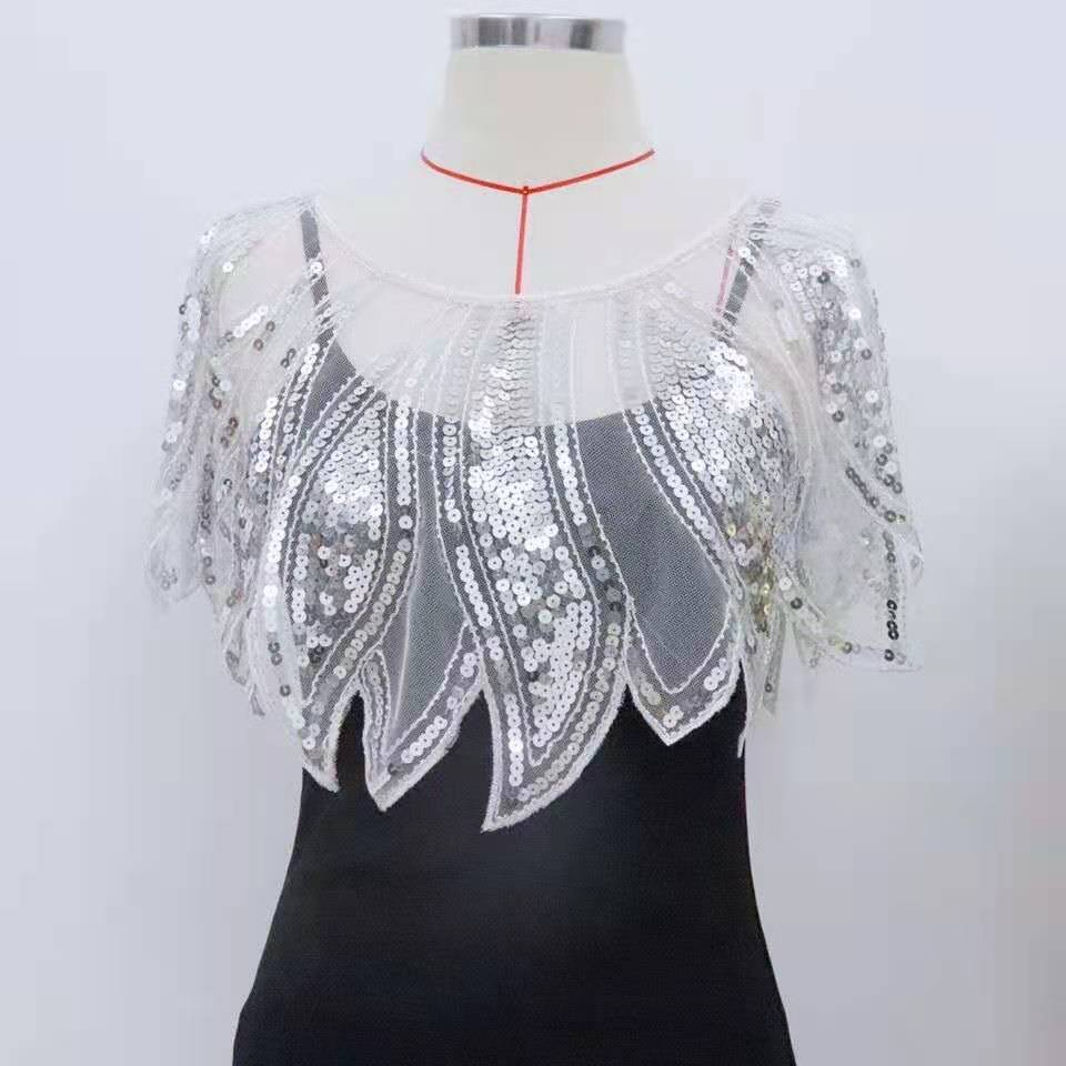 1920s Modern Filipiniana Organza Embroidery Top with 3D Lace and Collar ...