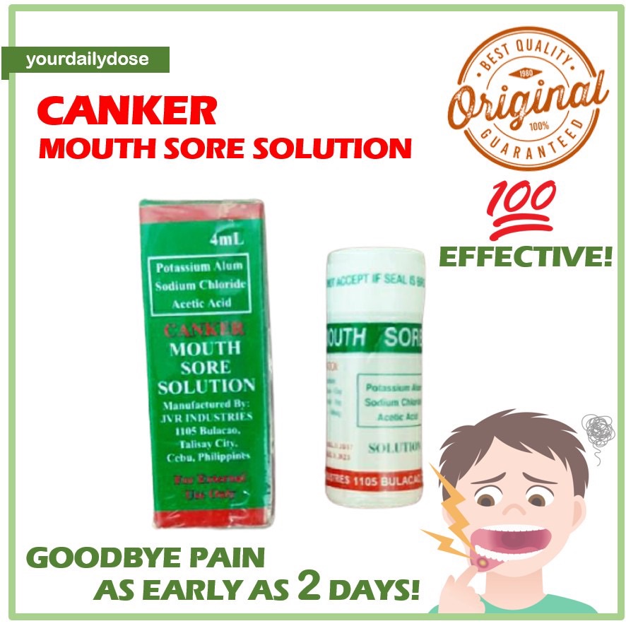 canker mouth sore solution/singaw treatment Made in cebu Shopee