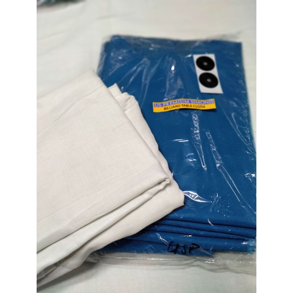 US PREMIUM LIGHT BLUE W/KATSA BILLIARD TABLE CLOTH/TAPETE NG BILYARAN