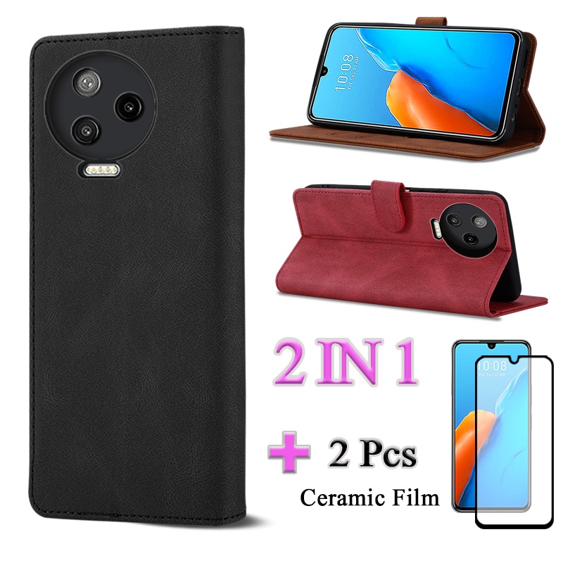 2 IN 1 Infinix Note 12 Pro 4G X676B Skin Feel Flip Leather Phone Case ...