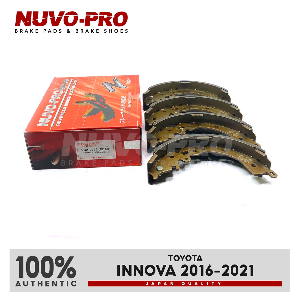 NuvoPro Brake Shoe Rear Toyota Innova 20162021 VKX2965 SET Shopee