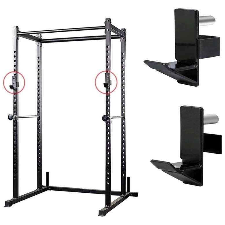 JHooks Barbell Holder for Power Rack J Hook Weight Rack/Fitness