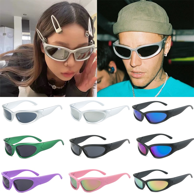 Fashion Sports Sunglasses Punk Style Aesthetic Shades for Women Sunglass  Vintage Trendy Korean Eyeglasses