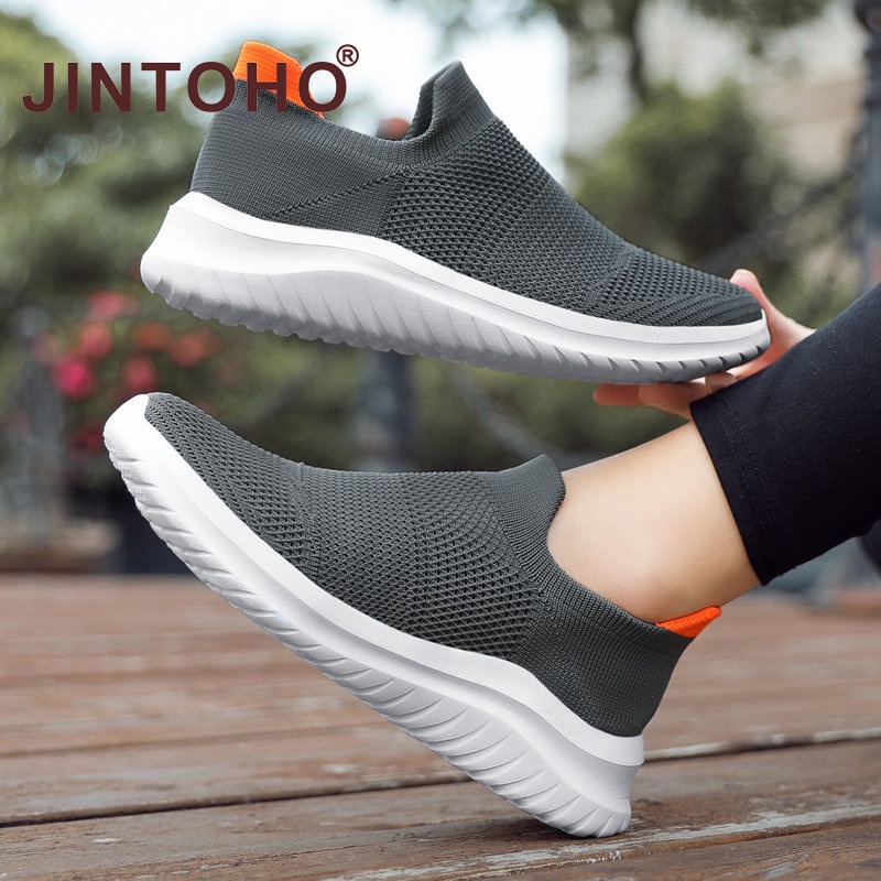 JINTOHO Big Size 35 44 Women Shoes Fashion Women Sneakers Slip On Women Sport Running Shoes Shopee Philippines
