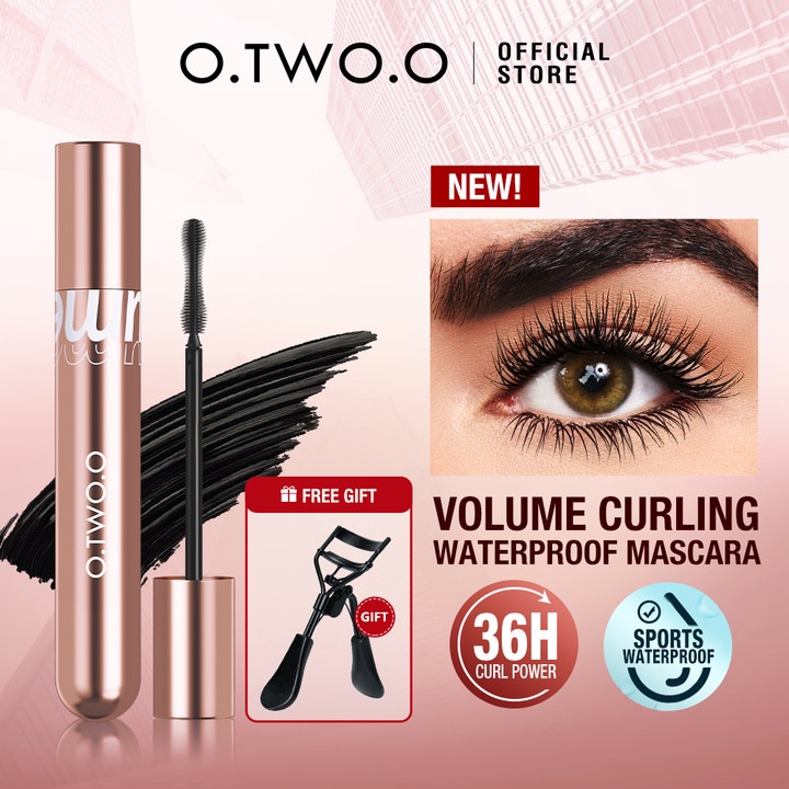 O.TWO.O Mascara Waterproof Long Lasting 36H Volume Curling Smudge-proof ...