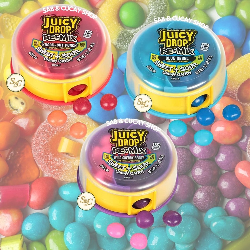 Juicy Drop Re Mix Sweet Sour Chewy Candy Bites Shopee Philippines