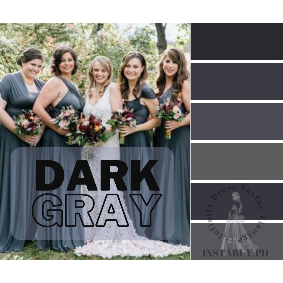 Dark gray hot sale infinity dress