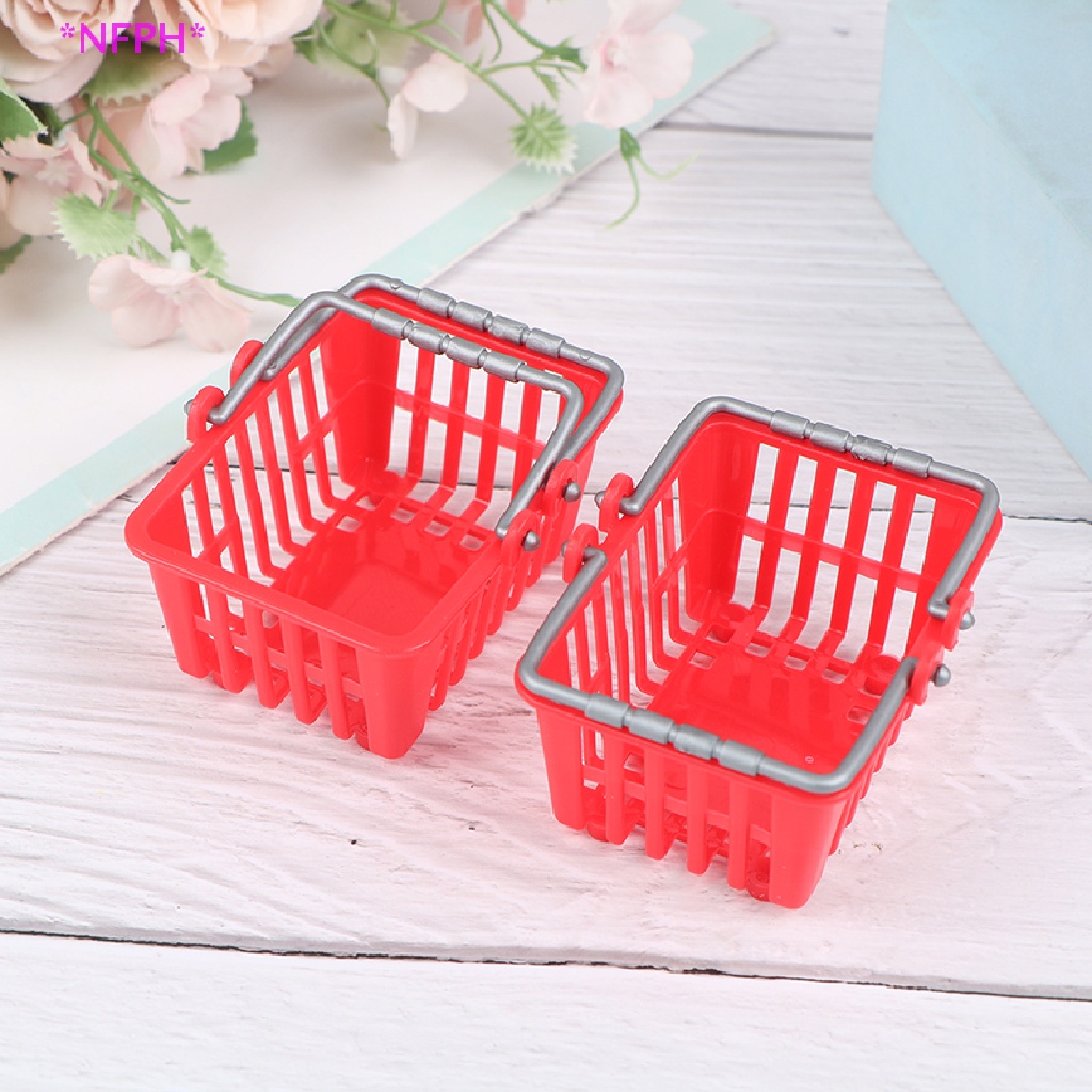 CKFR Shopping Basket Toys Kids Mini Supermarket Shopping Hand Basket