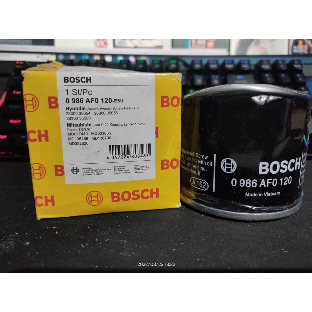 Genuine Bosh 0986 AF0 120-E6U OIL FILTERS FOR HYUNDAI AND MITSUBISHI ...