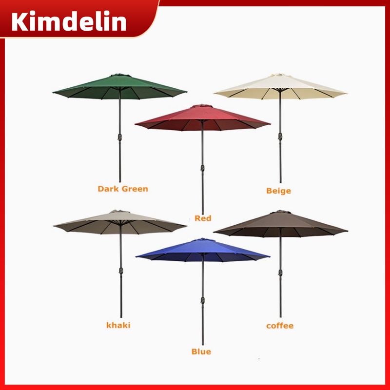 Kimdelin 2 7m Garden Umbrella Outdoor Patio Umbrella Beach Parasol