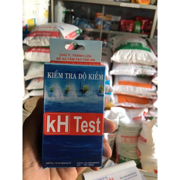 Test and measure KH in water ponds for shrimp and fish farming, seafood ...