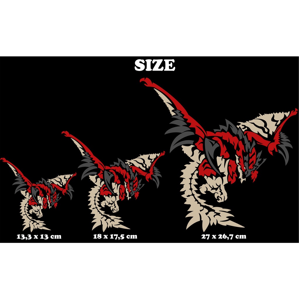 Monster Hunter Rathalos PS Game Cutting Sticker | Shopee Philippines