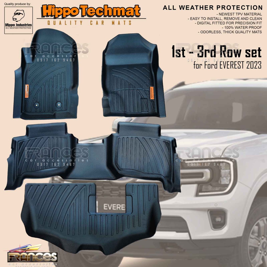 All New Ford Everest 2023 to 2025 1st3rd Hippo Tech Deep Dish Floor