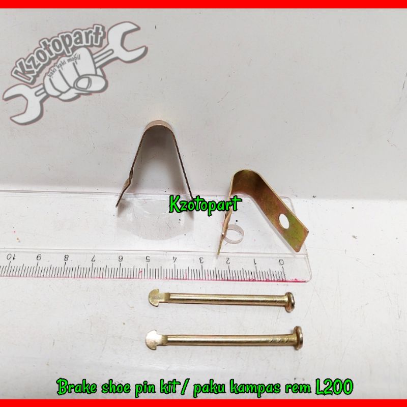 Brake Shoe Pin Kit Triton Brake Lining Nail/L200 45mm Shopee Philippines