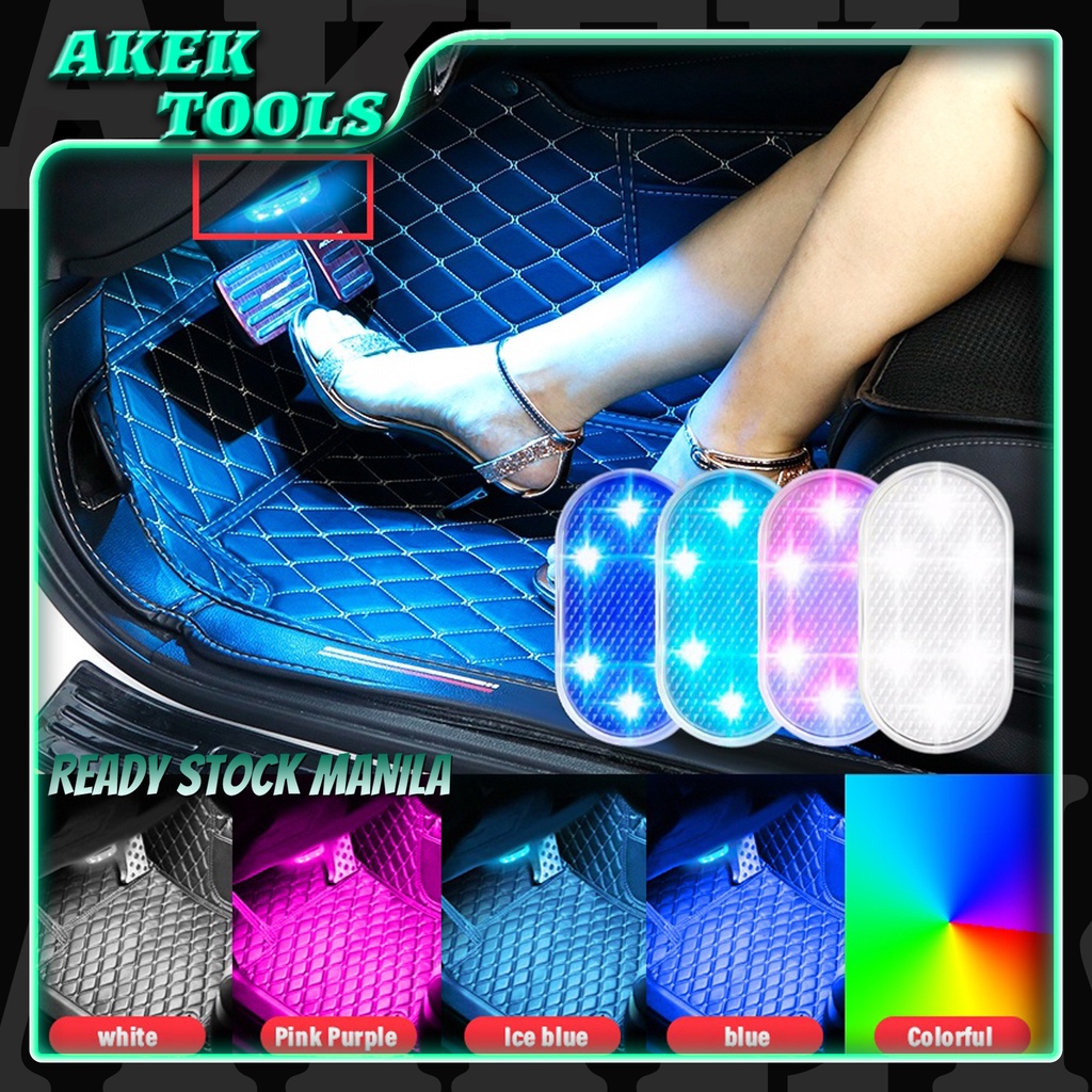 1pcs Car LED Touch Lights Wireless Interior Light Lamps for Door Foot