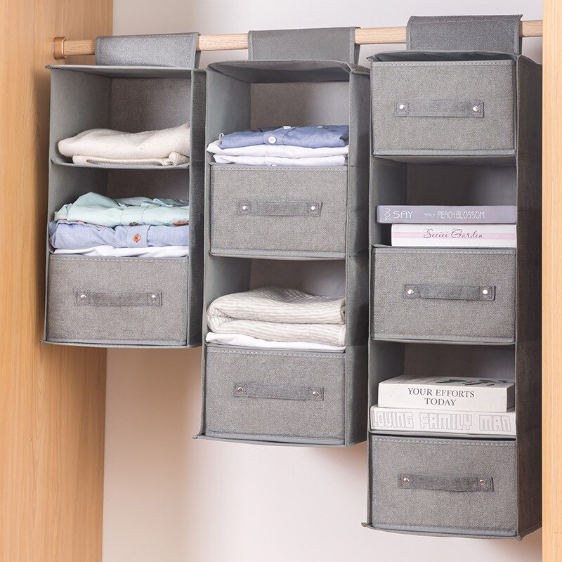 Creative Wardrobe Hanging Storage Bag Interlayer Drawer Type Clothes