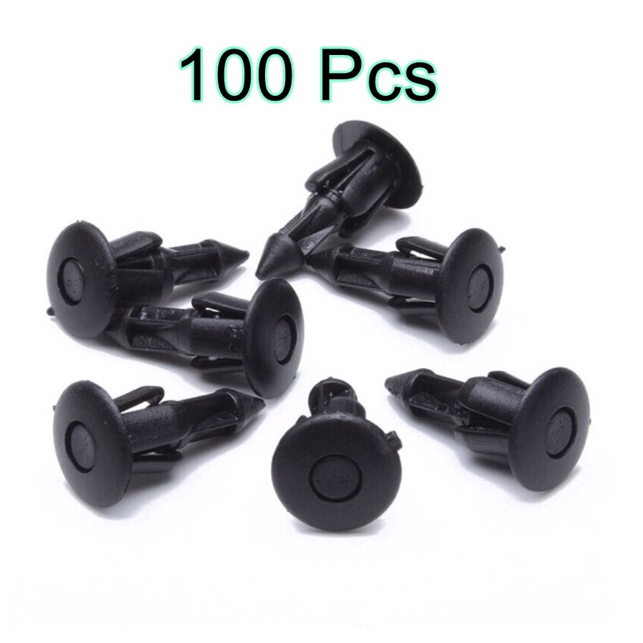 100Pcs Car Clip Bumper Fastener Klip Kereta Door Panel Proton Saga Wira Perodua Myvi Alza
