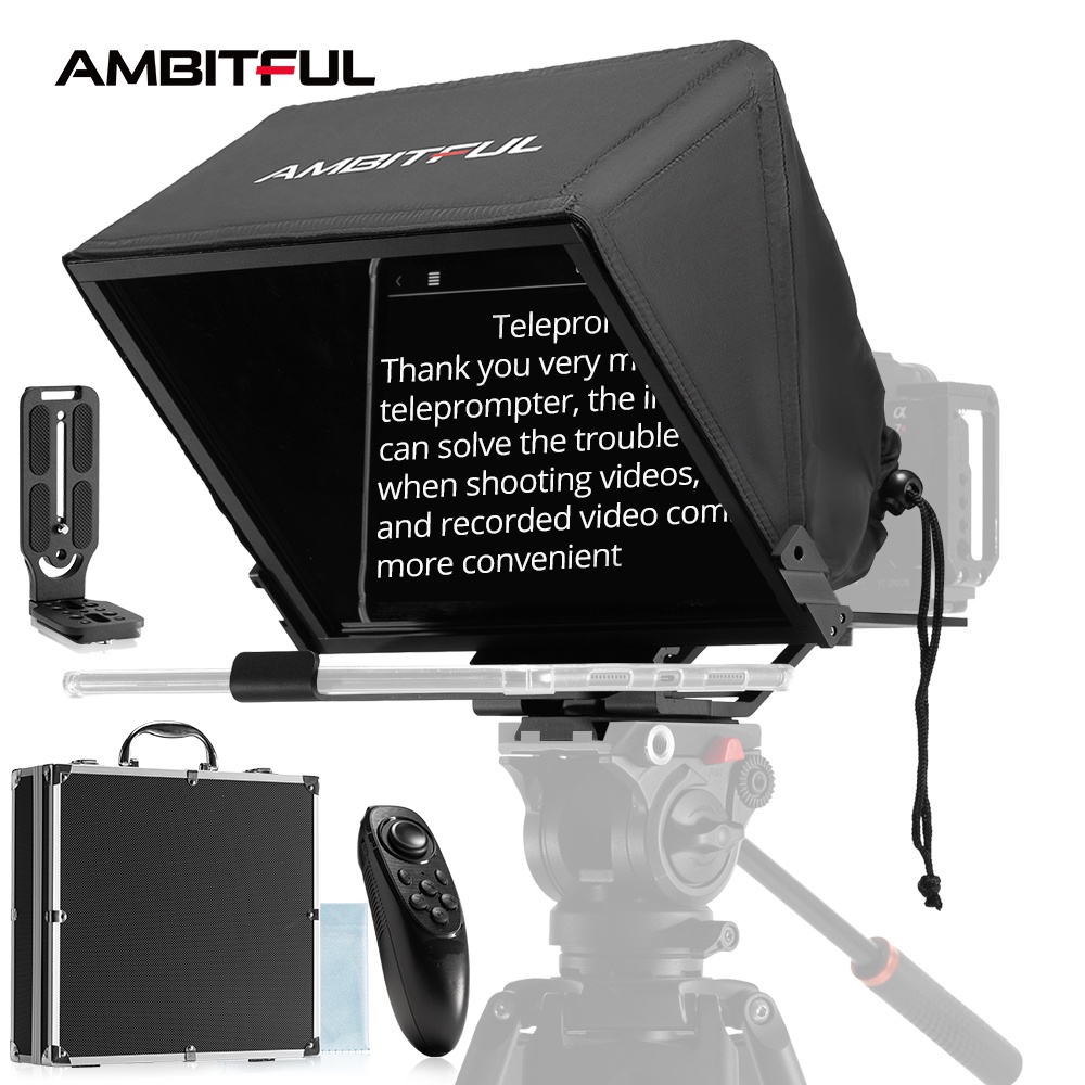 AMBITFUL T14 Big Screen Prompter Professional Interview Foldable