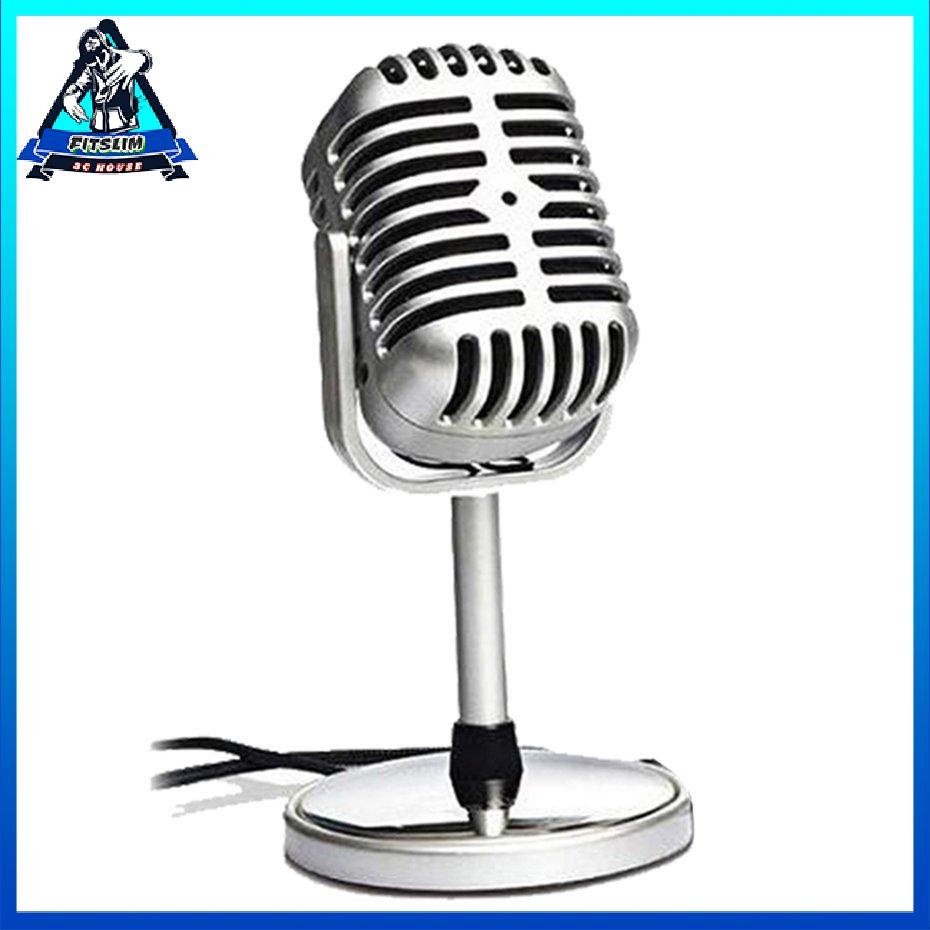 Vintage Style Microphone Studio Wired Classic Retro Condenser | Shopee ...
