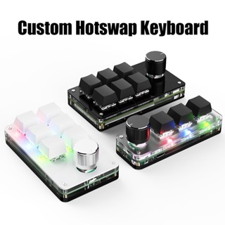 Programming Macro Custom Knob Keyboard RGB 3 Key Copy Paste Mini Button ...
