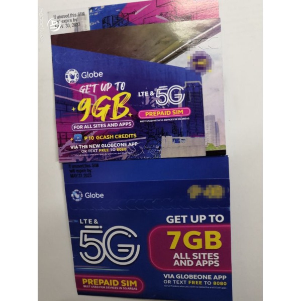 Globe 5G & LTE Prepaid SIM Triple Cut SIMCard | Shopee Philippines