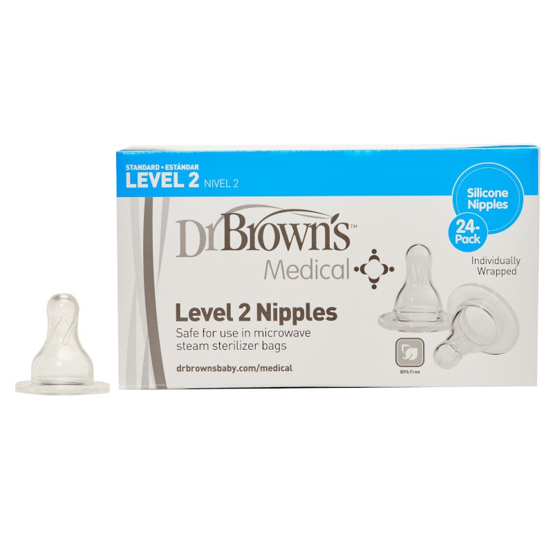 Dr. Brown's Sn Level 2 Nipple Bulk (Individually Wrapped)Per Piece