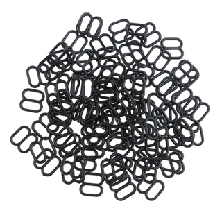 100Pcs Metal Bra Strap Adjuster Slider/ Hooks /O Rings Lingerie Sewing  Crafts