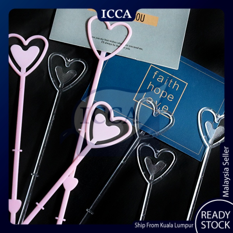 5 Pcs Plastic Bouquet Card Holder Flower Stick Fresh Flower Packaging