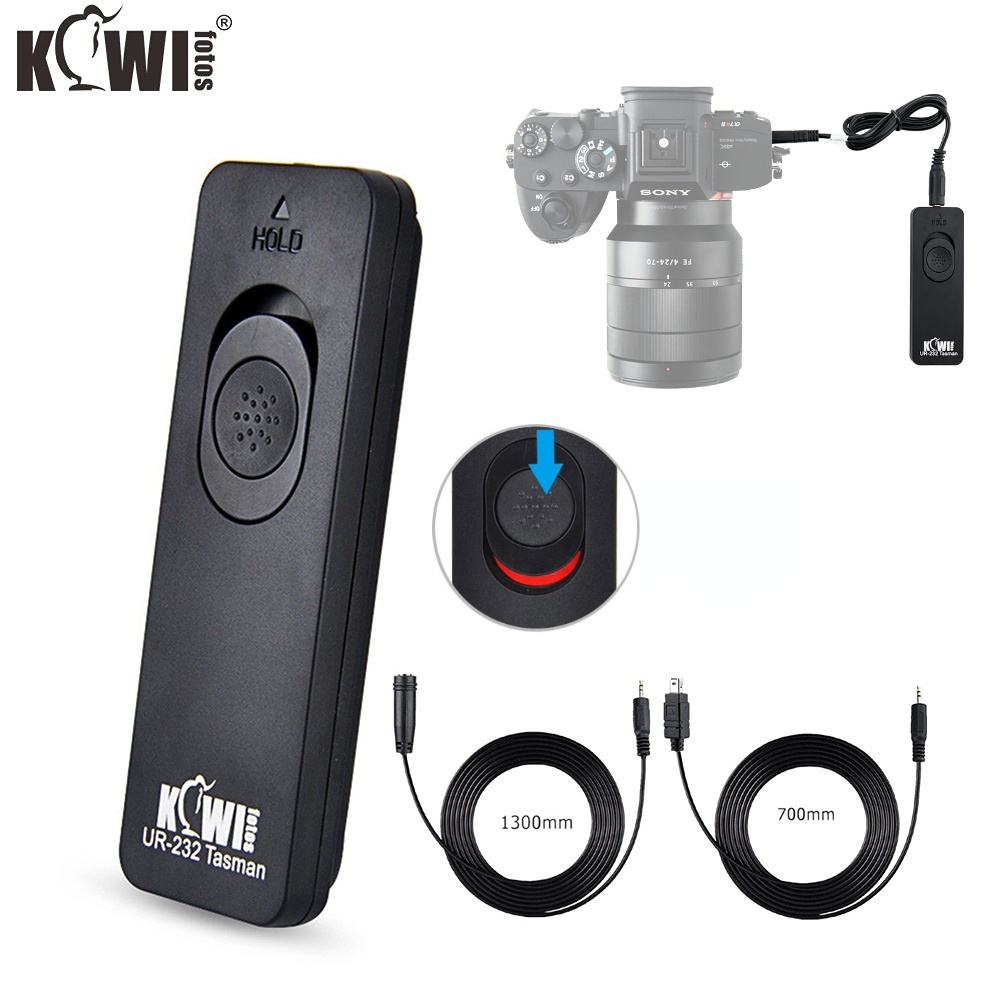 Kiwifotos UR-232F2 Remote Control Shutter Release Cord Replace RM-SPR1 For  Camera Sony ZV1 ZV-1 a7R V a7 IV a7S III a9 II A6600 A6400 A6000 DSC- RX100 