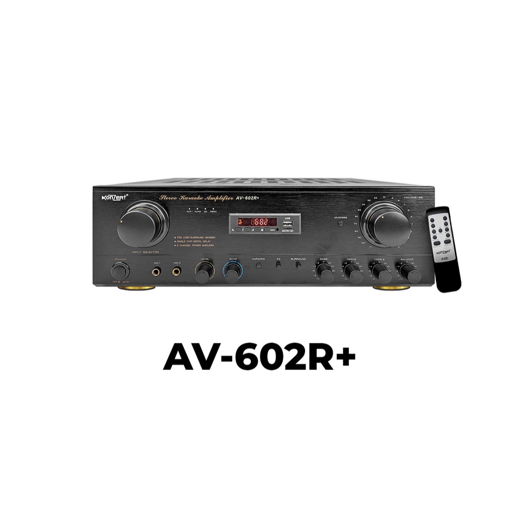 Konzert AV602R+ 5Channel Karaoke Amplifier with Bluetooth ( 500 Watts