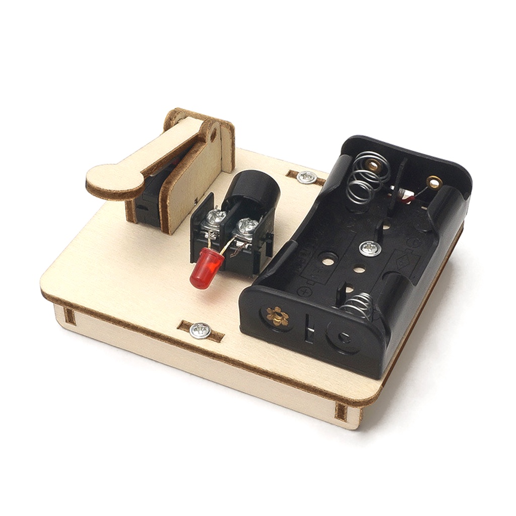 3D Wooden Puzzle Telegraph Module DIY Toy Model Electrical Circuit ...