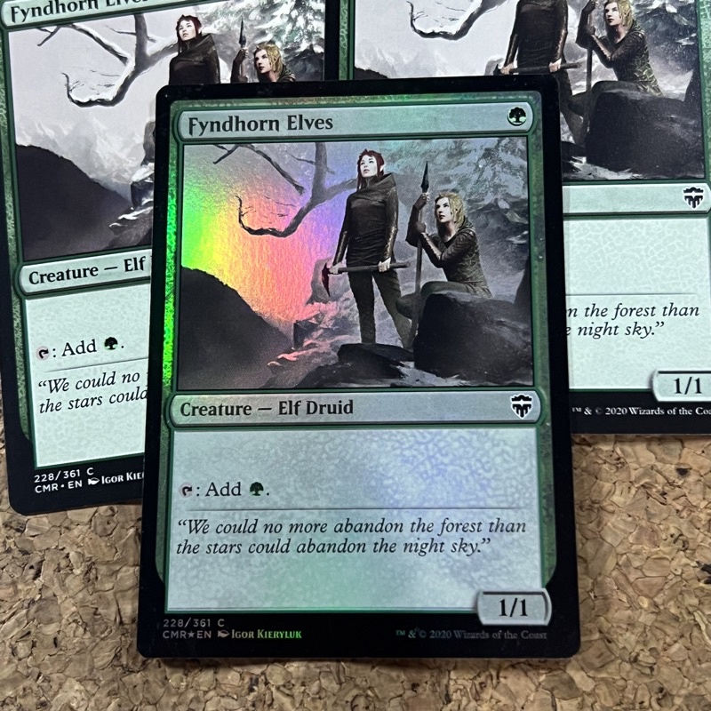 Fyndhorn Elves (CMR-228) - common - Foil main image 1