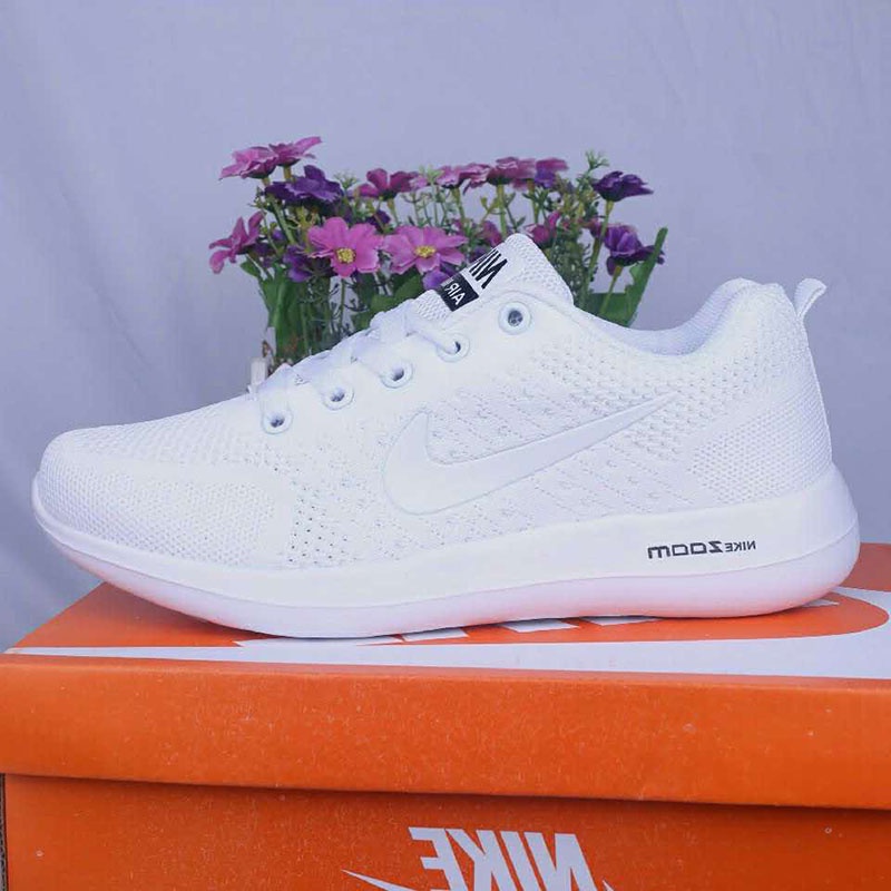 Nike white rubber 2024 shoes for women