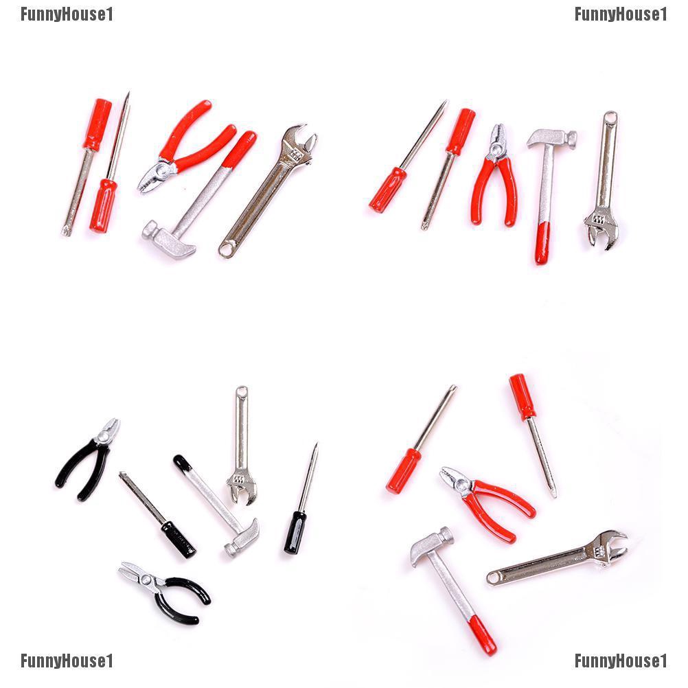 1/12 Dollhouse Miniature Tools Set Repair Kits for Doll House