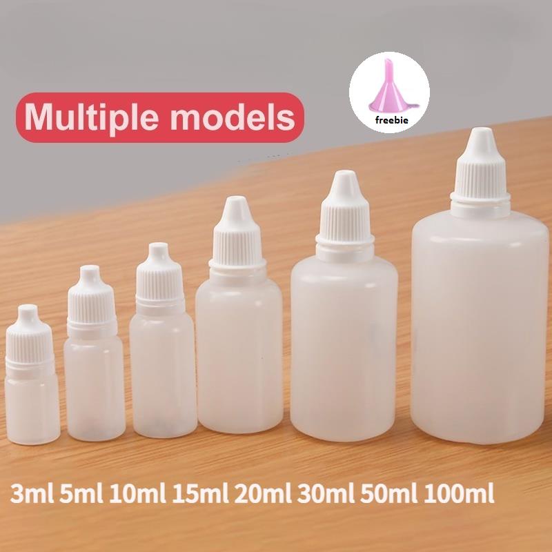 50pcs 3Ml-100Ml Empty Plastic Squeezable Eye Drop Bottles/Eye Liquid ...