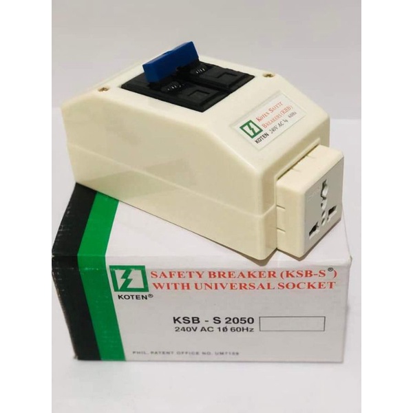 Koten Aircon Safety Breaker with universal socket 20A,30A,60A Shopee