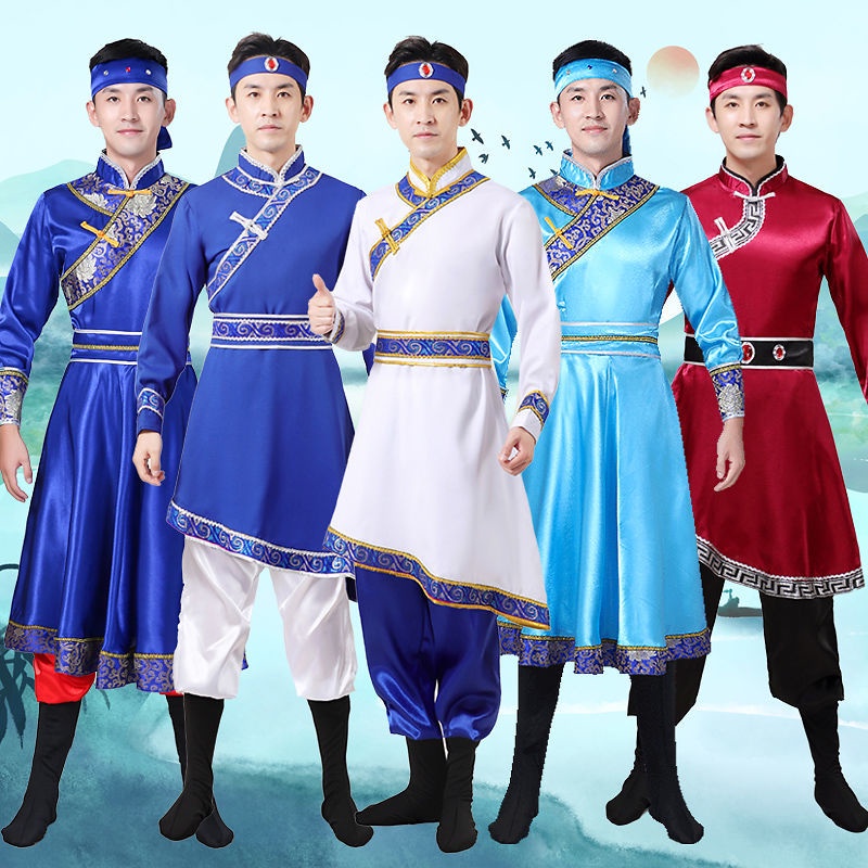 Mongolian clothing male adult Mongolian modern Tibetan ethni蒙古服装男蒙族成人现代 ...