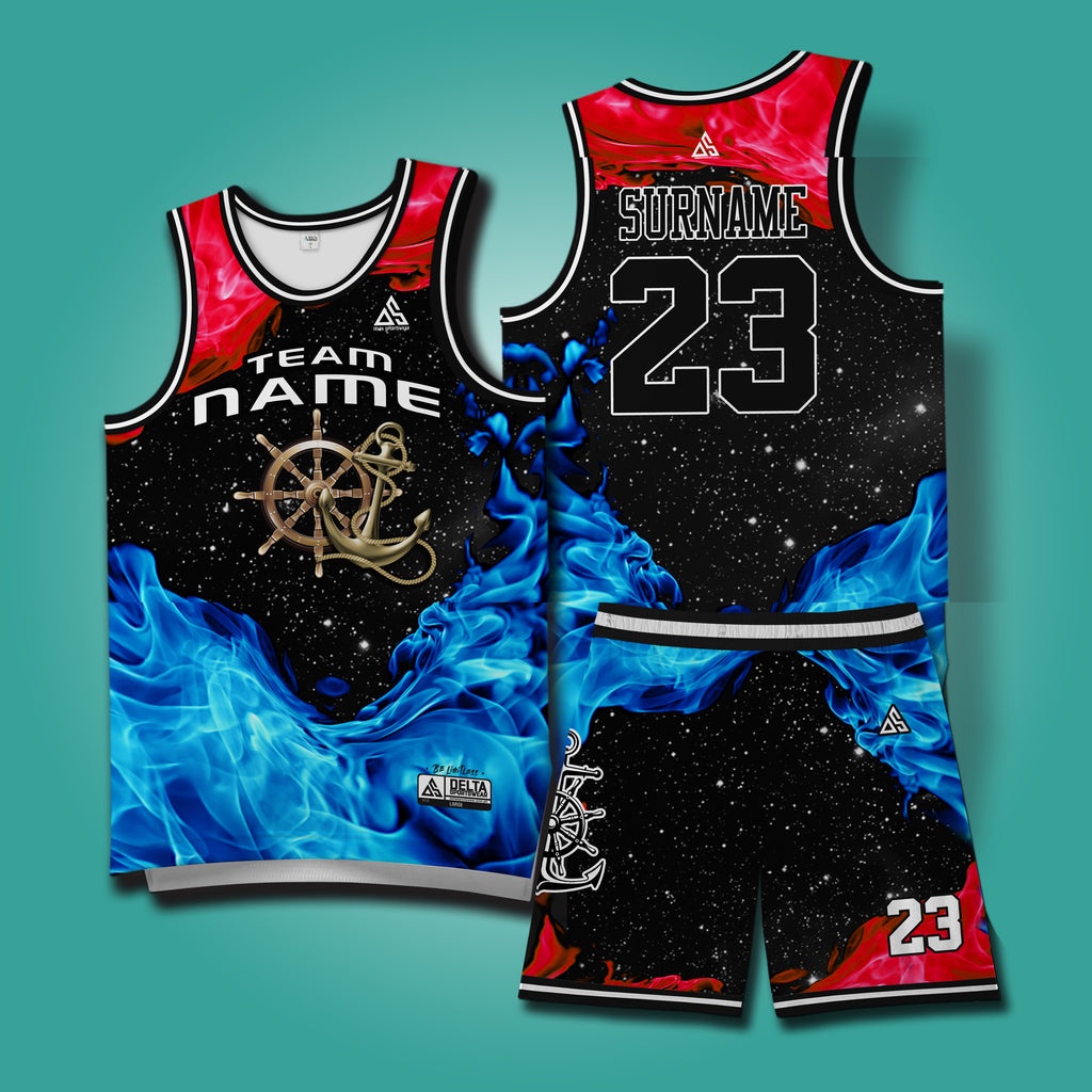 MARINE DESIGNS NBA DELTA Jersey for Men Full Sublimation Drifit