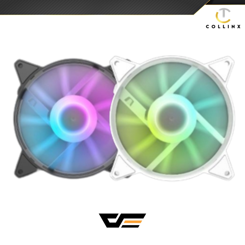 Darkflash C6 Rgb Fans White and Black 20 Rgb Effects, Quiet Fan ...