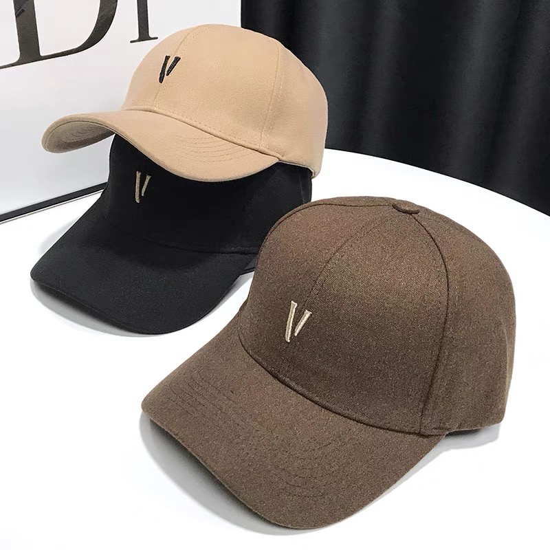 RAINBOWCO Letter V Korean Baseball Cap Unisex Fashion Cap For Men And Women Outdoor Sumbrero