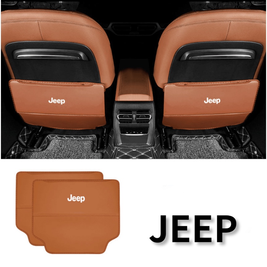 Jeep LOGO car rear seat antikick leather Rubicon Grand Cherokee